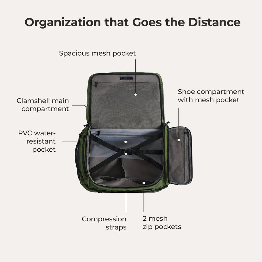 Vega 43L Carry On Travel Duffle Backpack - Stellarmarketstore