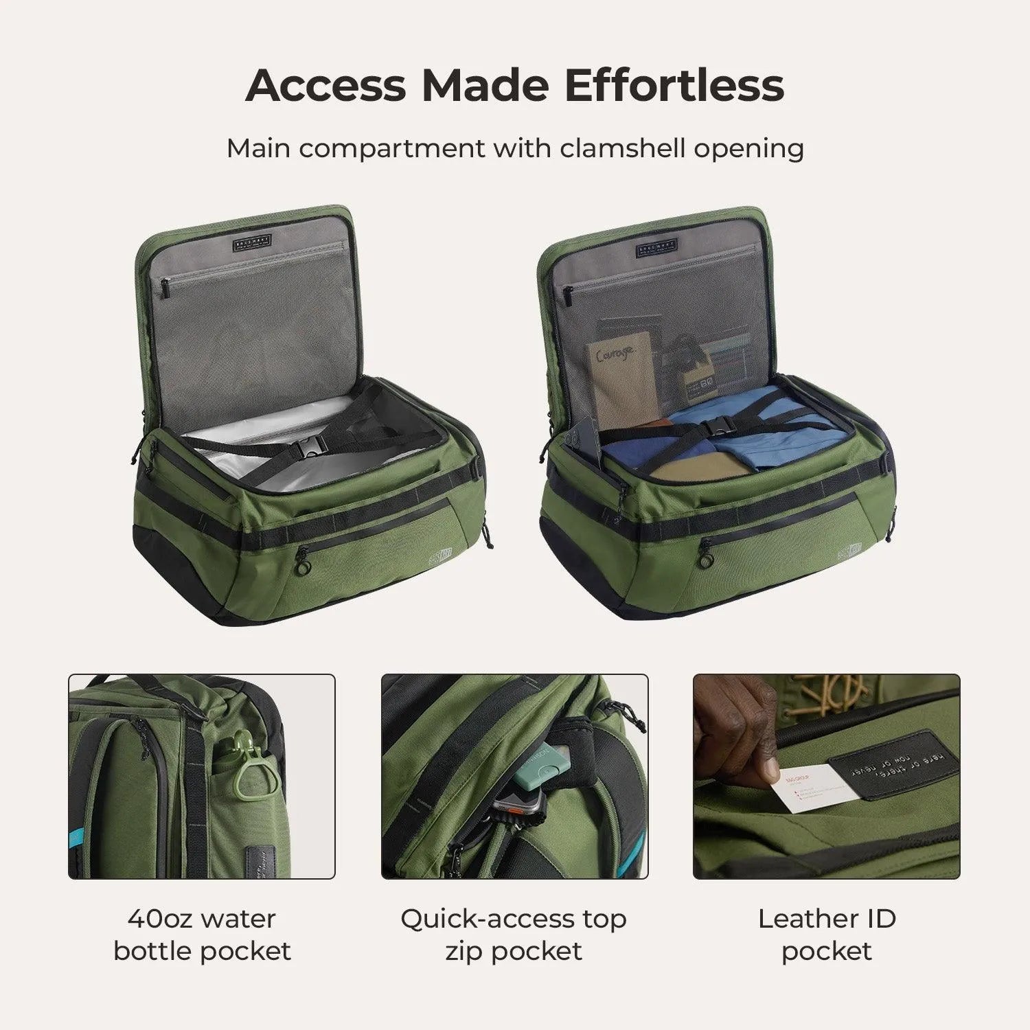 Vega 43L Carry On Travel Duffle Backpack - Stellarmarketstore