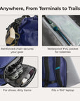 Vega 43L Carry On Travel Duffle Backpack - Stellarmarketstore