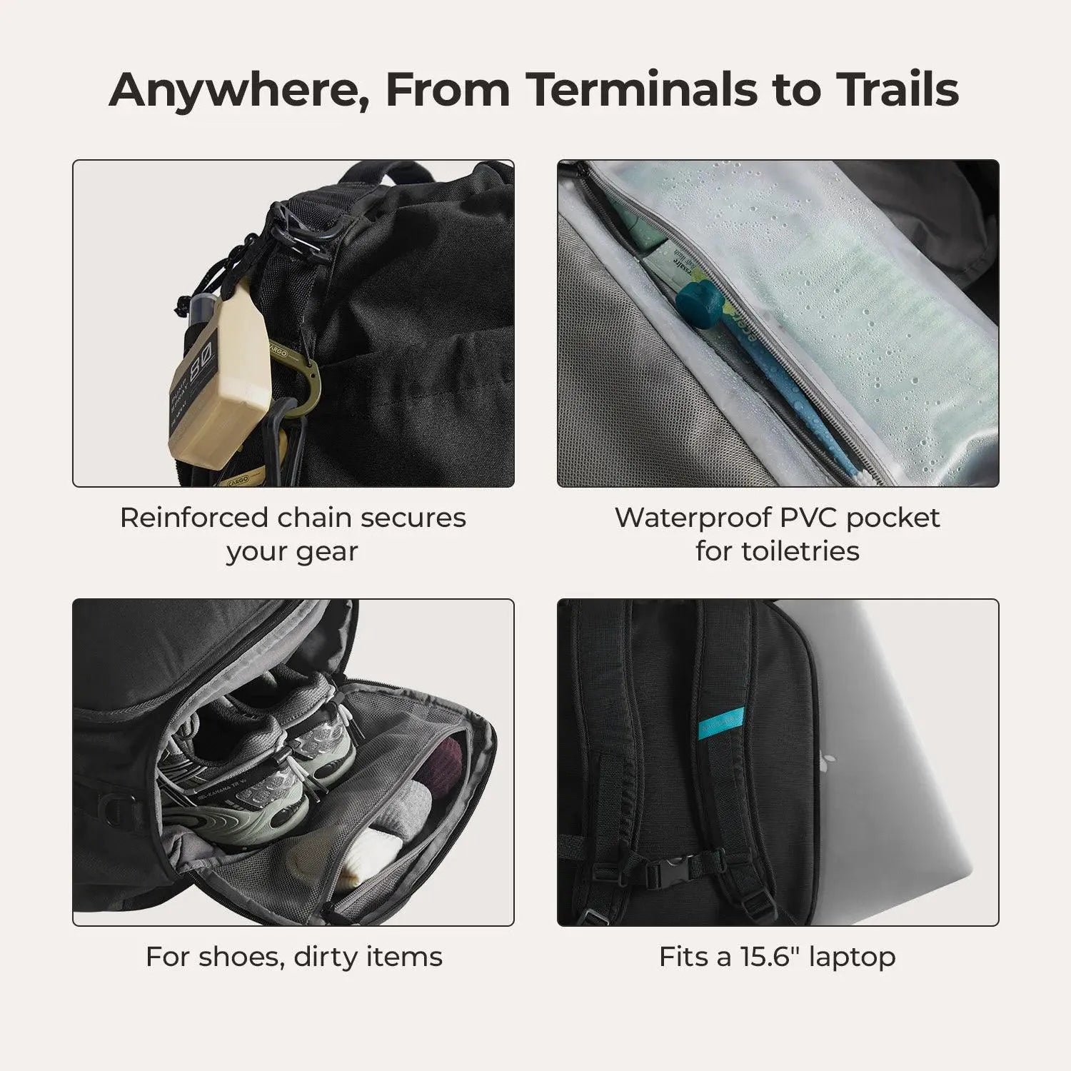 Vega 43L Carry On Travel Duffle Backpack - Stellarmarketstore