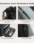 Vega 43L Carry On Travel Duffle Backpack - Stellarmarketstore