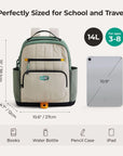 Walker 14L Featherlight Color Block Kids Backpack with Pencil Case - Stellarmarketstore