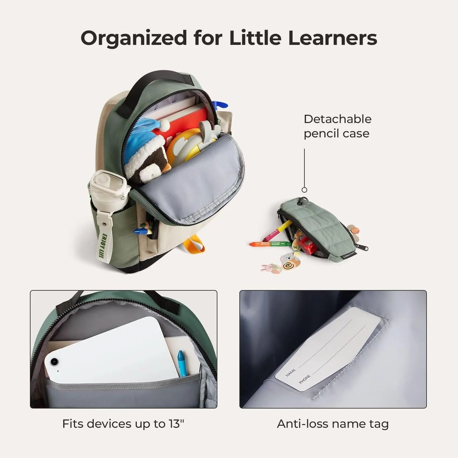 Walker 14L Featherlight Color Block Kids Backpack with Pencil Case - Stellarmarketstore