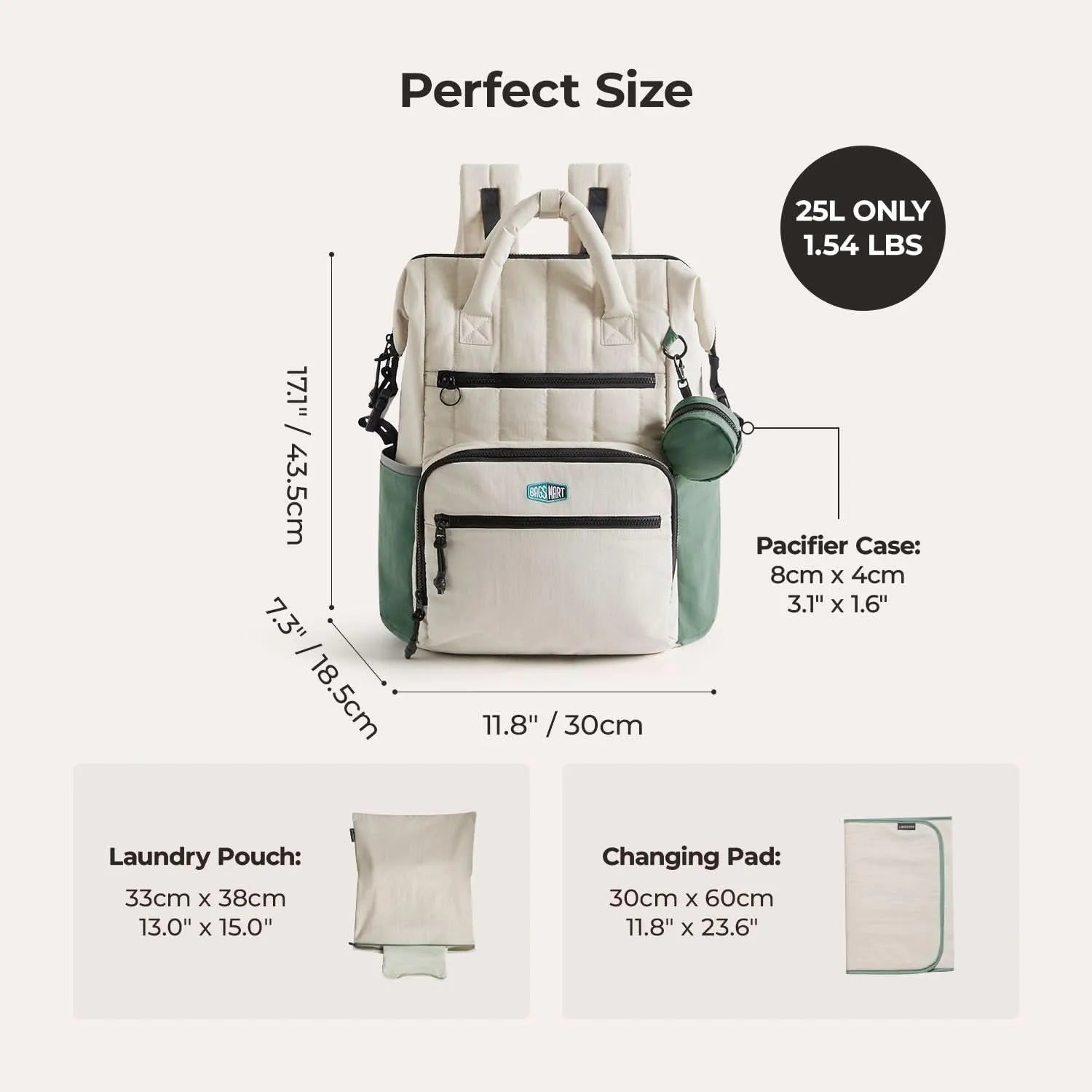 Walker 25L Featherlight Travel Diaper Backpack - Stellarmarketstore