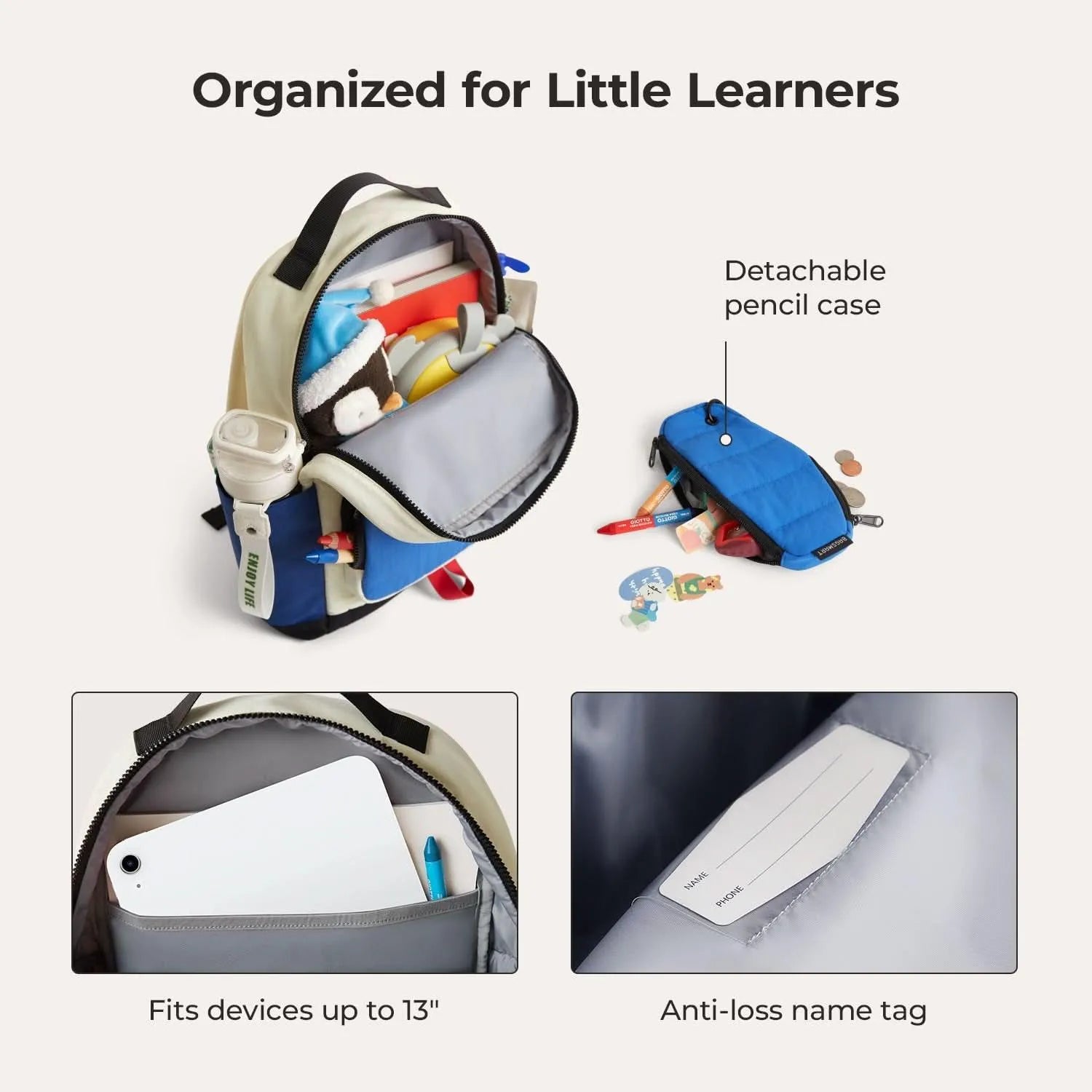 Walker 14L Featherlight Color Block Kids Backpack with Pencil Case - Stellarmarketstore