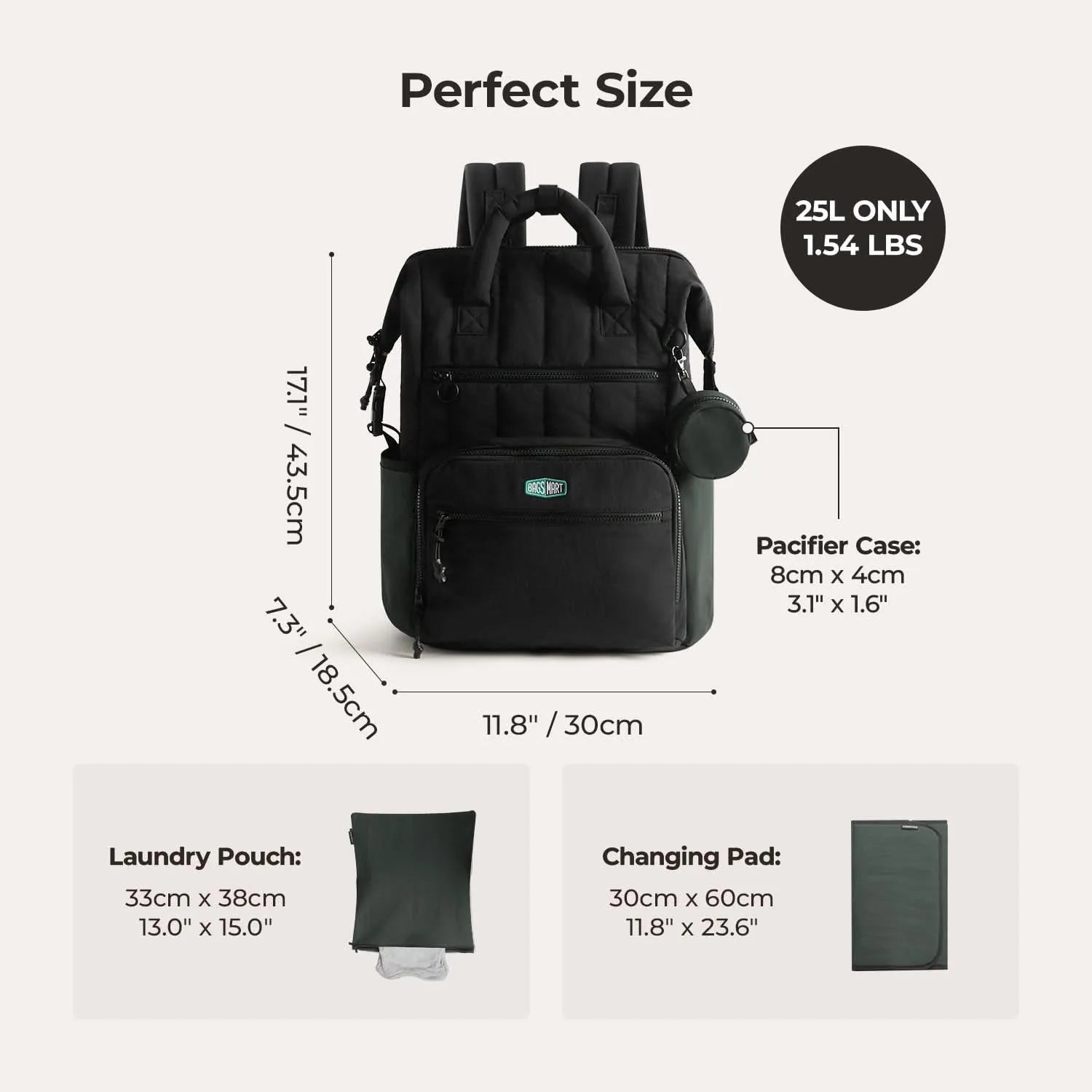 Walker 25L Featherlight Travel Diaper Backpack - Stellarmarketstore