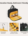 Walker Hanging Travel Toiletry Bag with Waterproof Compartment - Stellarmarketstore