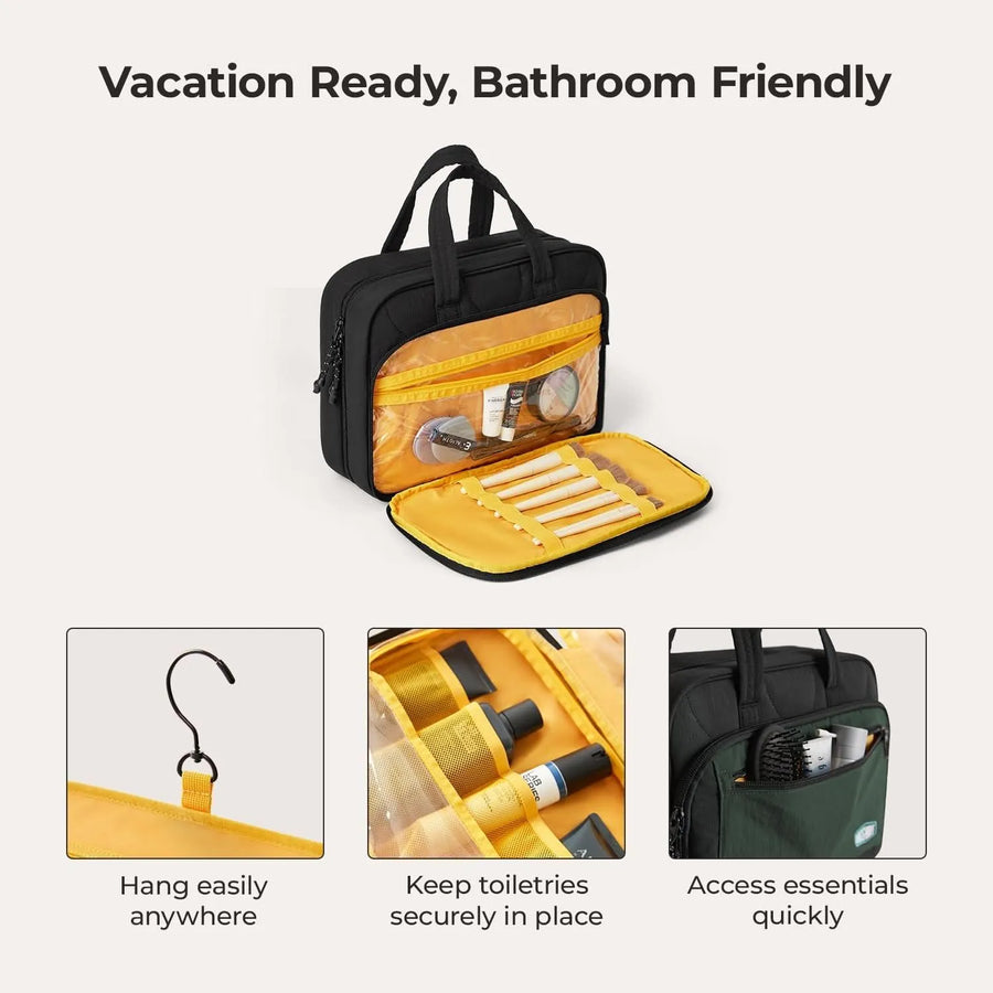 Walker Hanging Travel Toiletry Bag with Waterproof Compartment - Stellarmarketstore