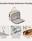 Walker Hanging Travel Toiletry Bag with Waterproof Compartment - Stellarmarketstore