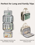 Walker Hanging Travel Toiletry Bag with Waterproof Compartment - Stellarmarketstore