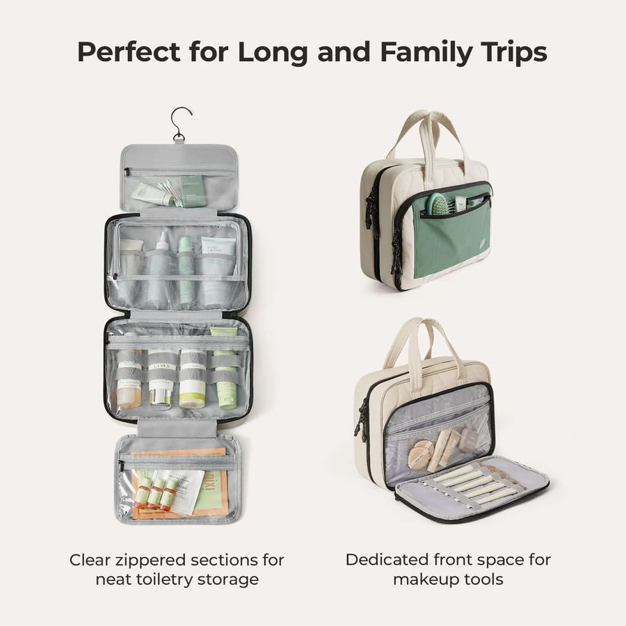 Walker Hanging Travel Toiletry Bag with Waterproof Compartment - Stellarmarketstore