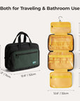 Walker Hanging Travel Toiletry Bag with Waterproof Compartment - Stellarmarketstore