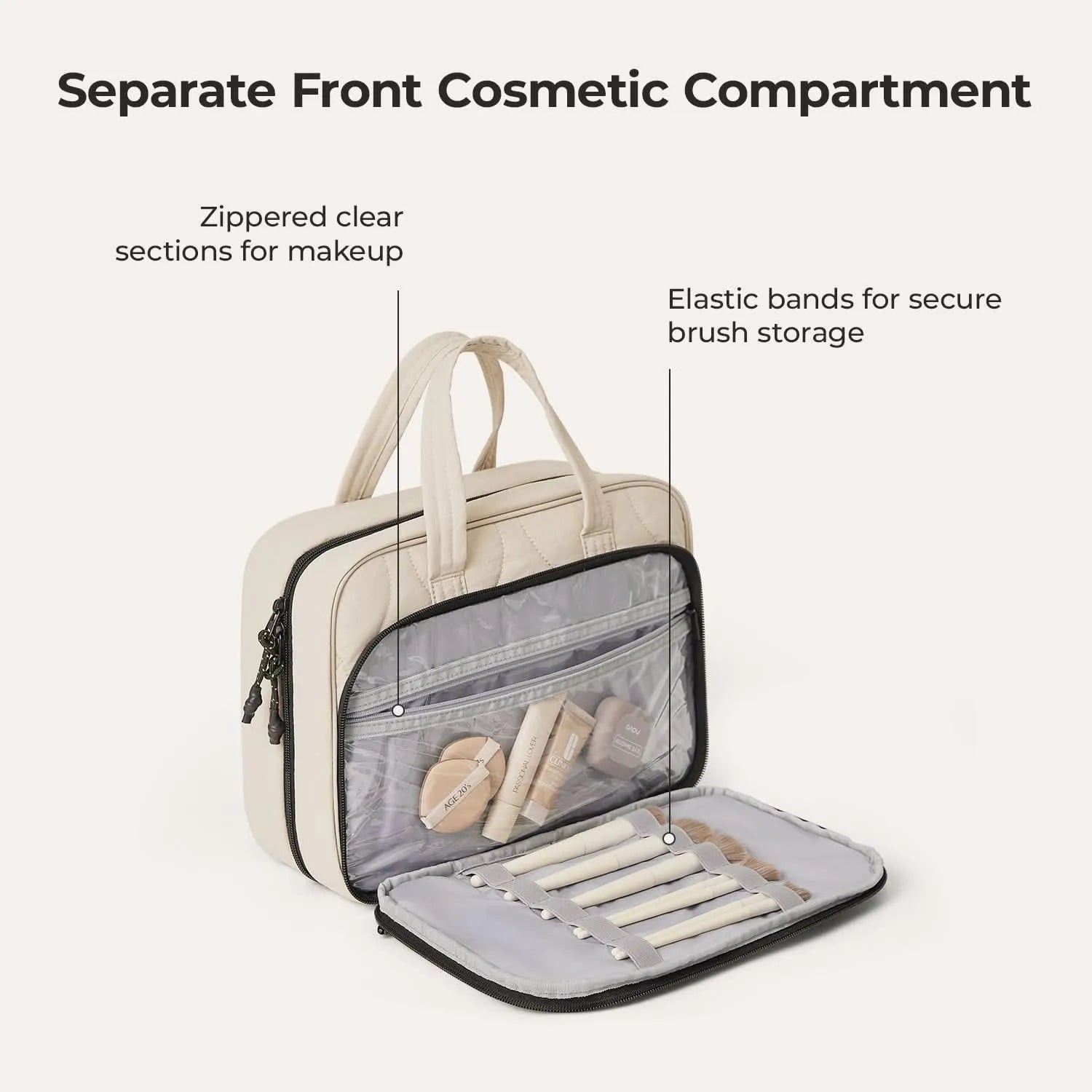 Walker Hanging Travel Toiletry Bag with Waterproof Compartment - Stellarmarketstore