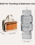 Walker Hanging Travel Toiletry Bag with Waterproof Compartment - Stellarmarketstore