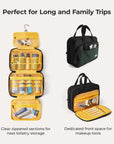 Walker Hanging Travel Toiletry Bag with Waterproof Compartment - Stellarmarketstore