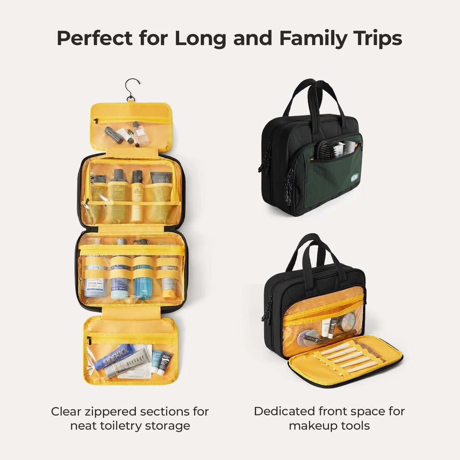 Walker Hanging Travel Toiletry Bag with Waterproof Compartment - Stellarmarketstore