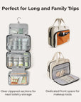 Walker Hanging Travel Toiletry Bag with Waterproof Compartment - Stellarmarketstore