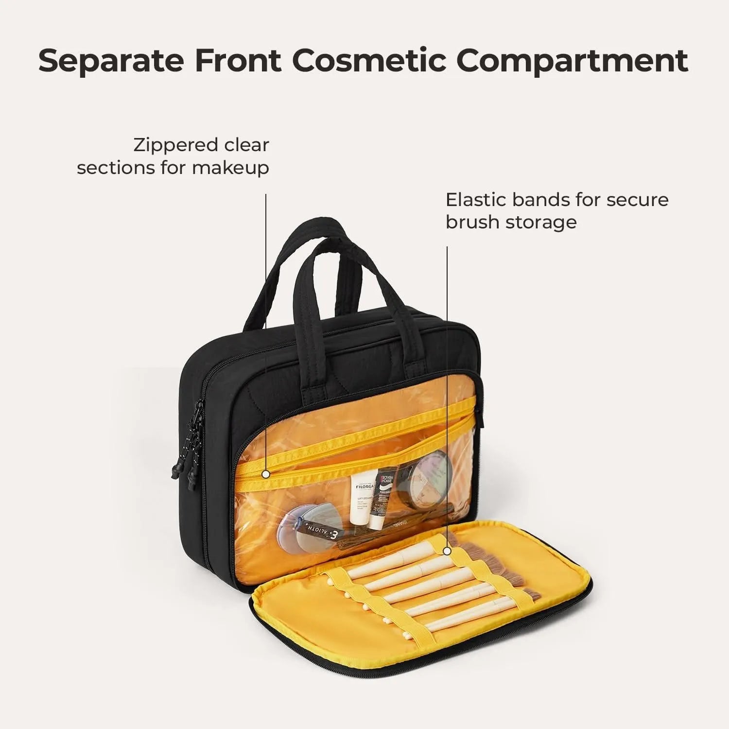 Walker Hanging Travel Toiletry Bag with Waterproof Compartment - Stellarmarketstore