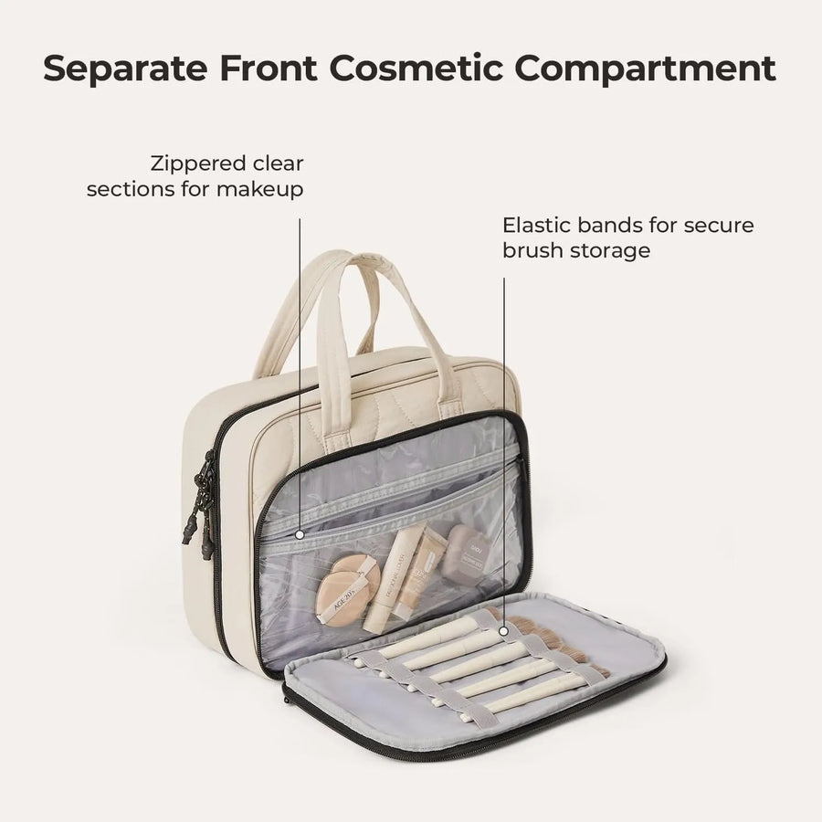 Walker Hanging Travel Toiletry Bag with Waterproof Compartment - Stellarmarketstore