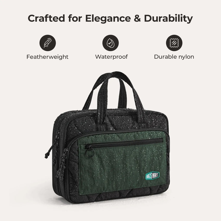 Walker Hanging Travel Toiletry Bag with Waterproof Compartment - Stellarmarketstore