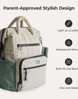 Walker 25L Featherlight Travel Diaper Backpack - Stellarmarketstore