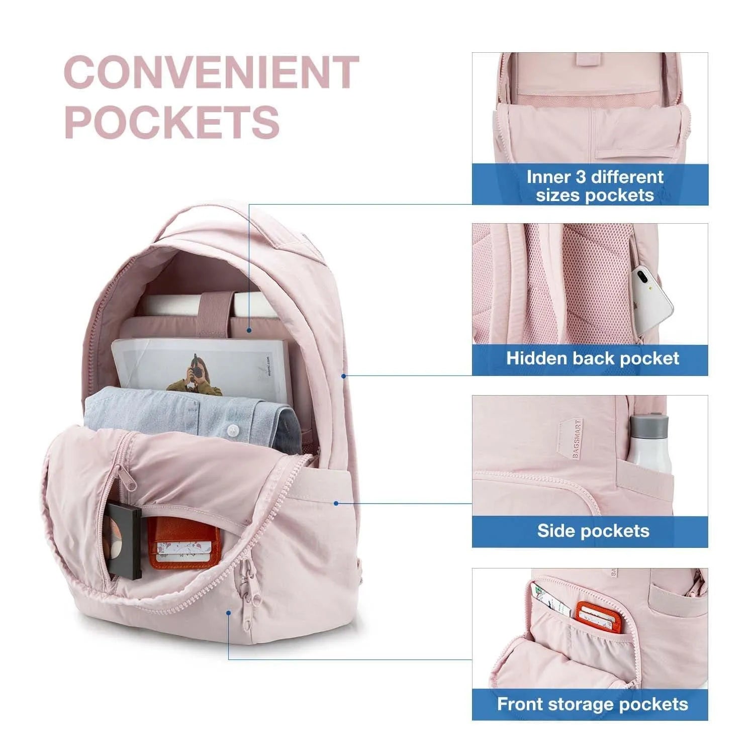 Zoraesque 14L Featherlight 13.3 Inch Backpack - Stellarmarketstore