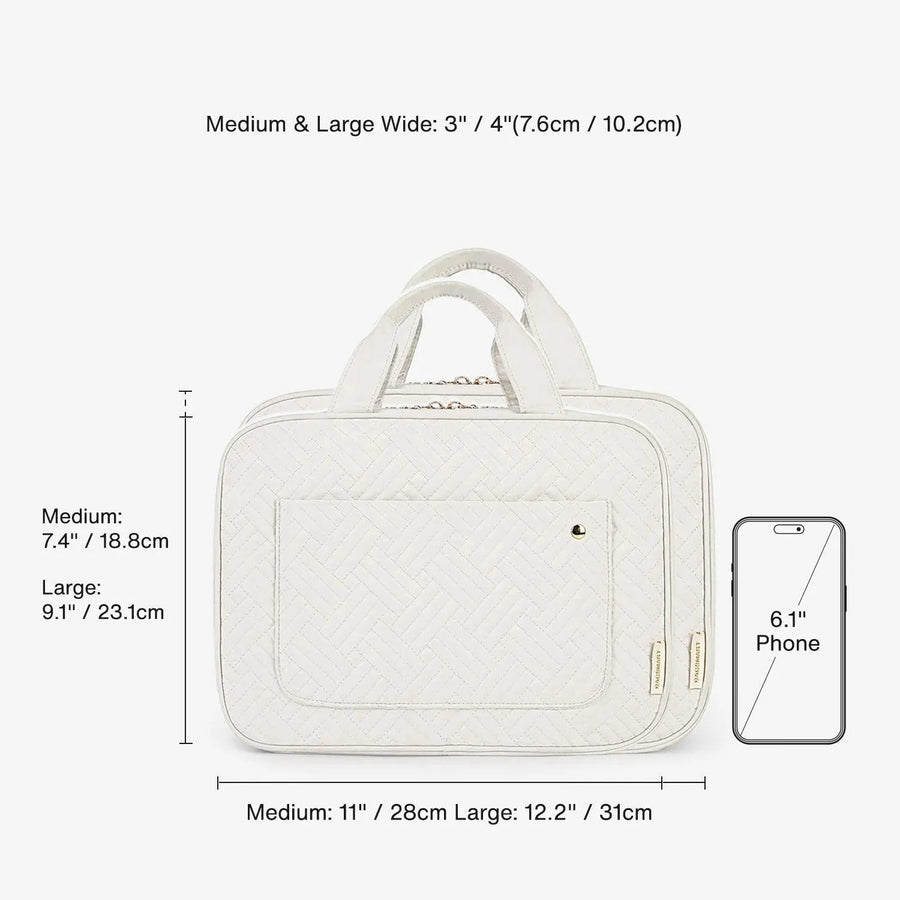 Bonchemin Beige The Space Saver Toiletry Bag - Stellarmarketstore