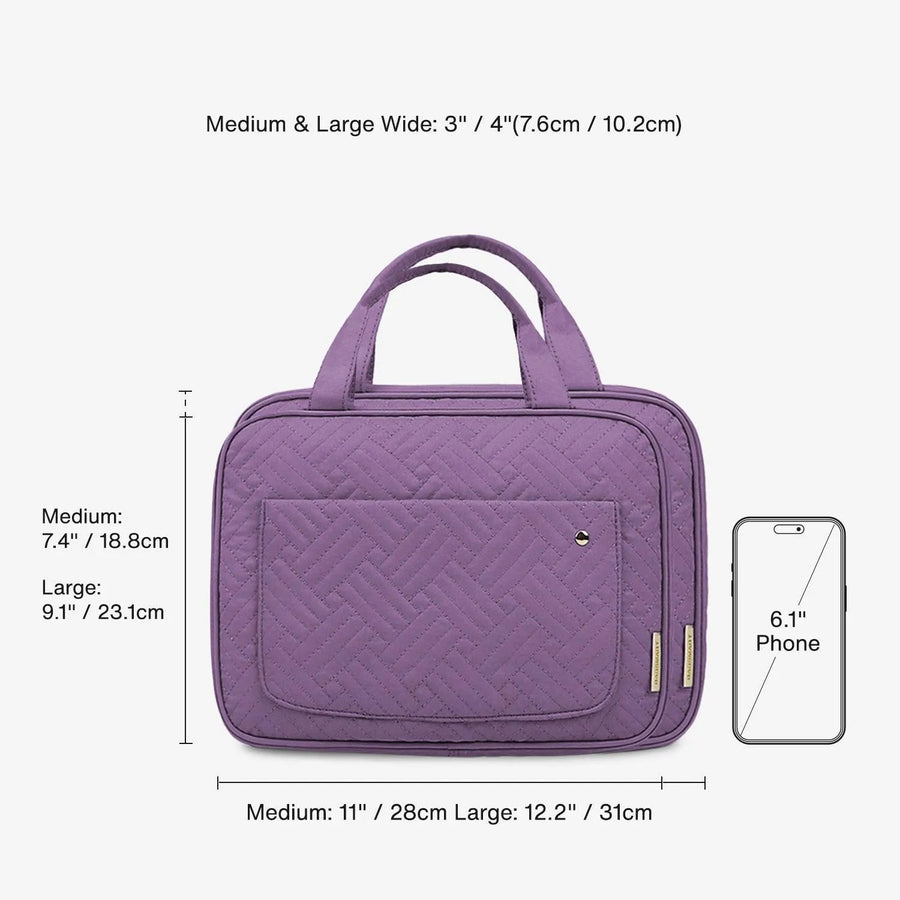 Bonchemin Purple The Space Saver Toiletry Bag - Stellarmarketstore