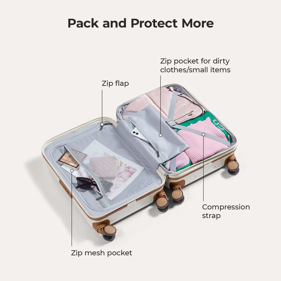 Odyssey 20 Inch Airline Approved Hardside Spinner Suitcase - Stellarmarketstore