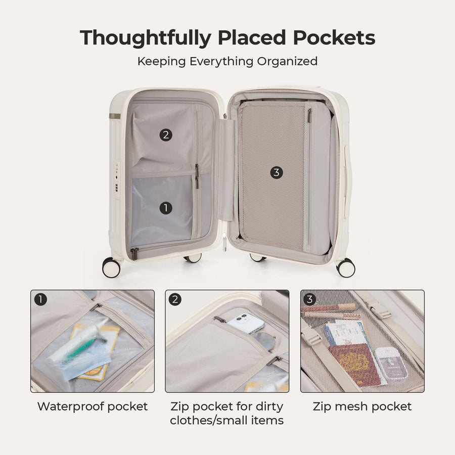 Roamer Expandable 20" Carry On Luggage - Stellarmarketstore