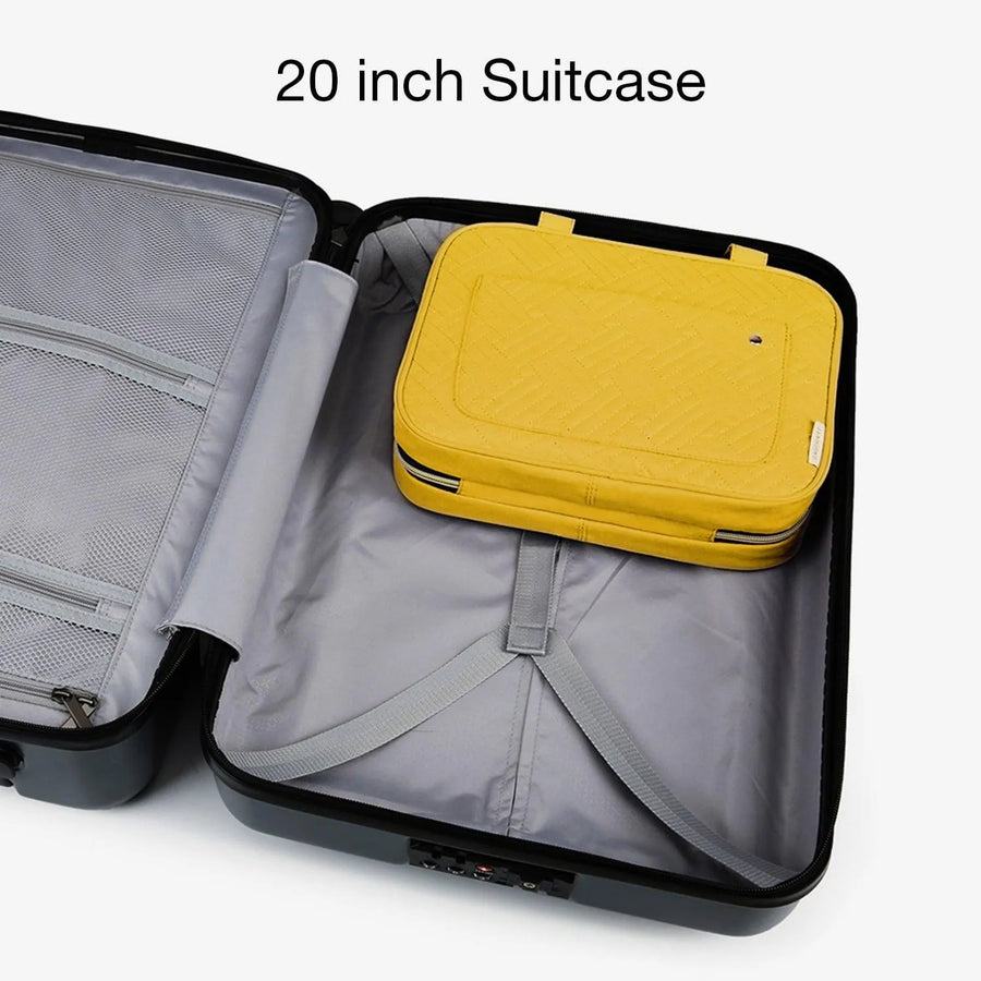 Bonchemin Yellow The Space Saver Toiletry Bag - Stellarmarketstore