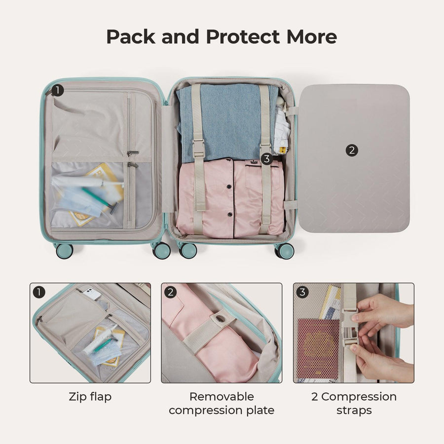 Roamer Expandable 20" Carry On Luggage - Stellarmarketstore