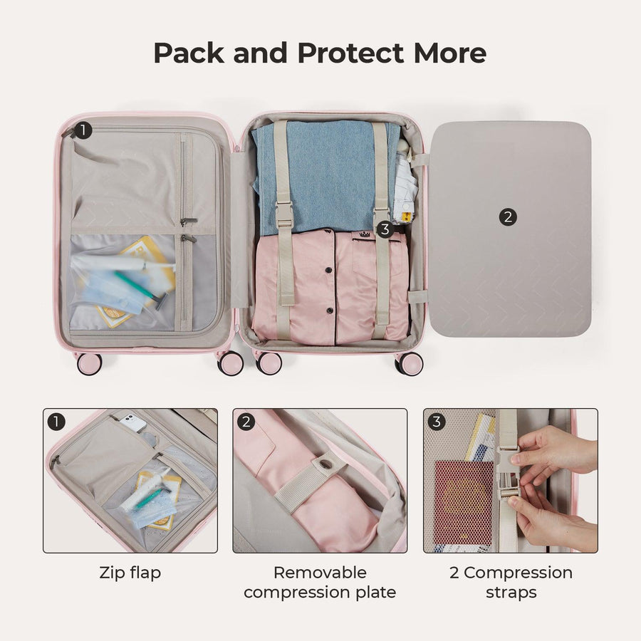 Roamer Expandable 20" Carry On Luggage - Stellarmarketstore