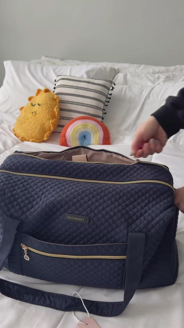 Weekender Overnight Bag Large Carry-on Bag With Shoe Bag