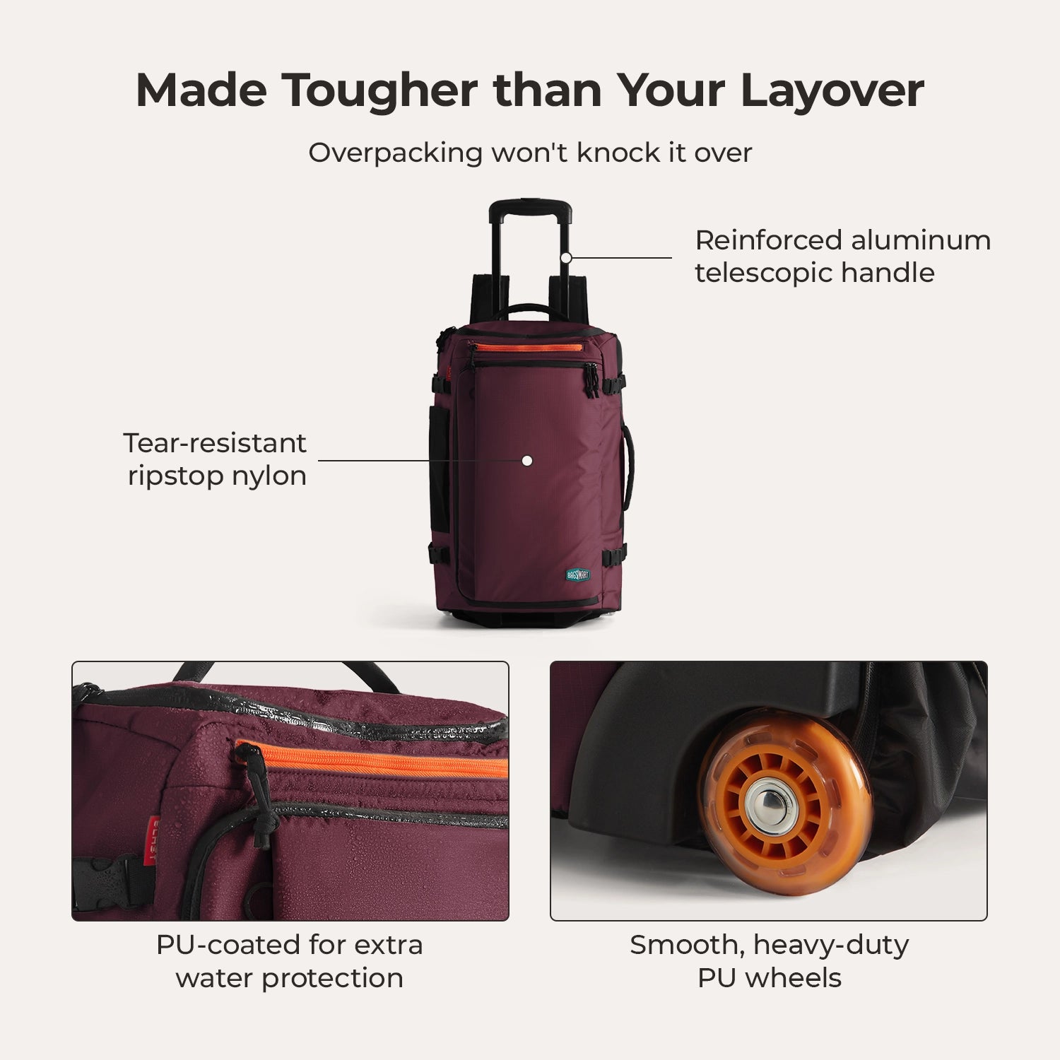 Blast 43L Roller Backpack