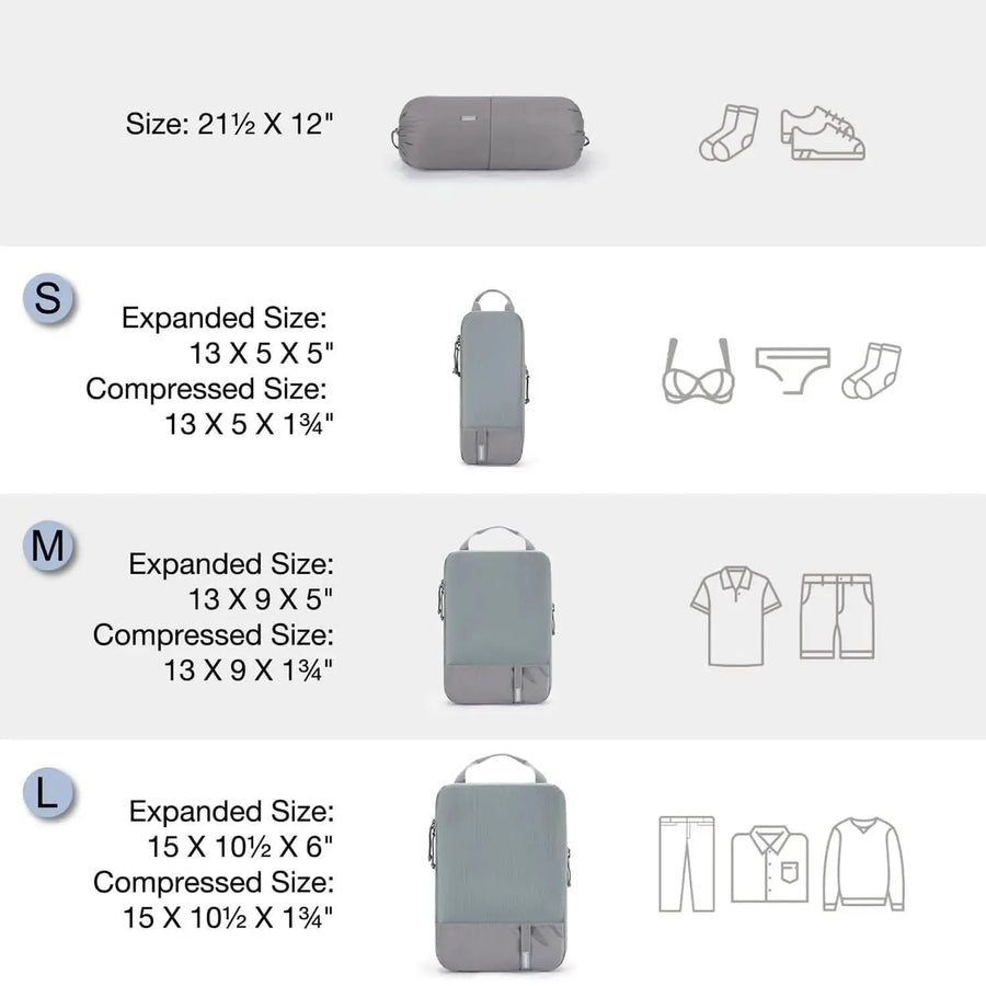 Stellarmarketstore Compression Packing Cubes Part of Faro Travel Set - Stellarmarketstore