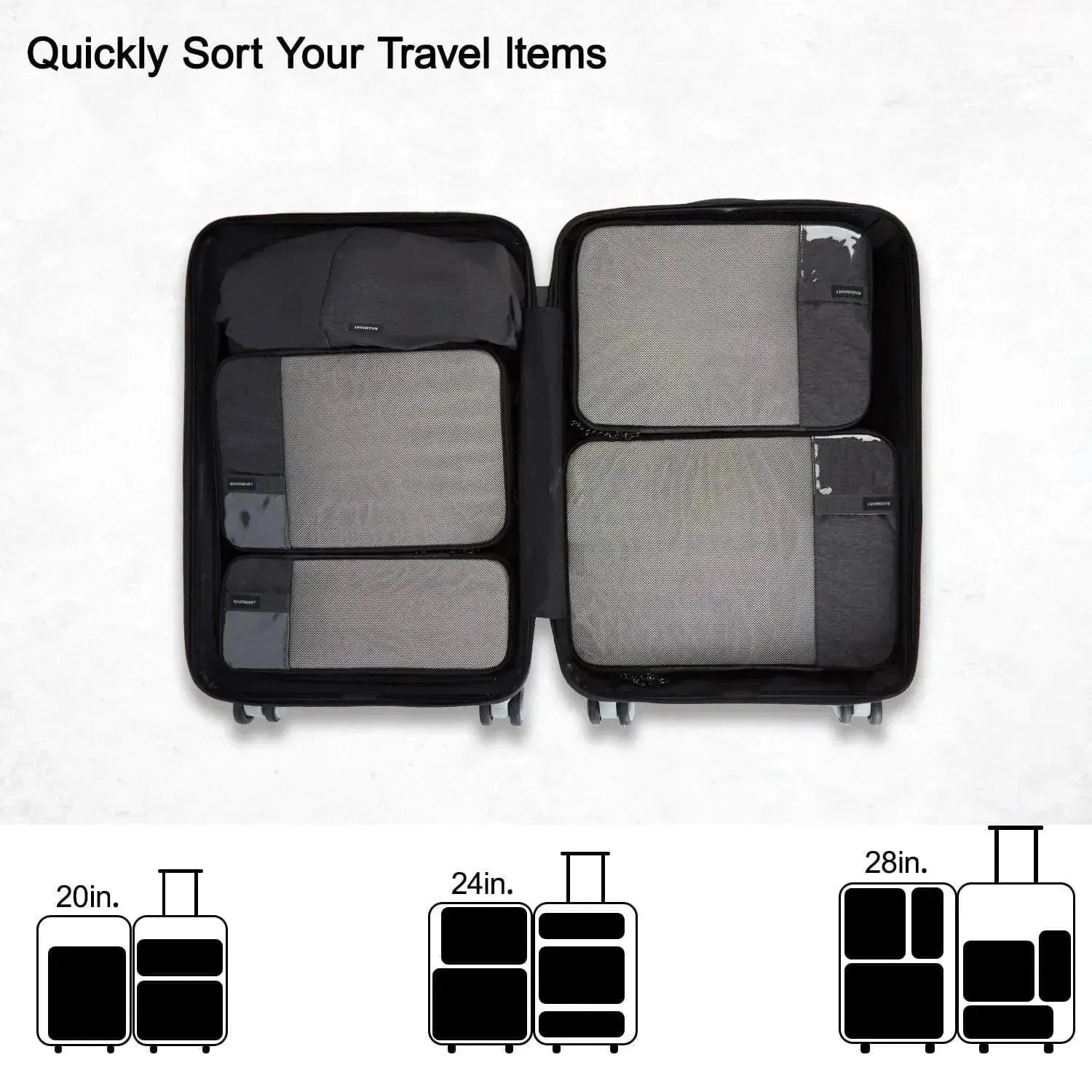 Stellarmarketstore Compression Packing Cubes Part of Faro Travel Set - Stellarmarketstore