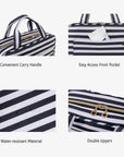 Bonchemin Stripes The Space Saver Toiletry Bag - Stellarmarketstore