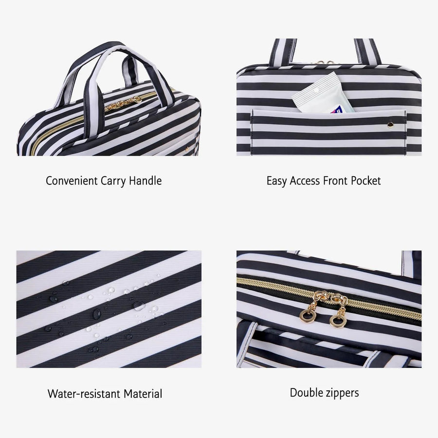 Bonchemin Stripes The Space Saver Toiletry Bag - Stellarmarketstore