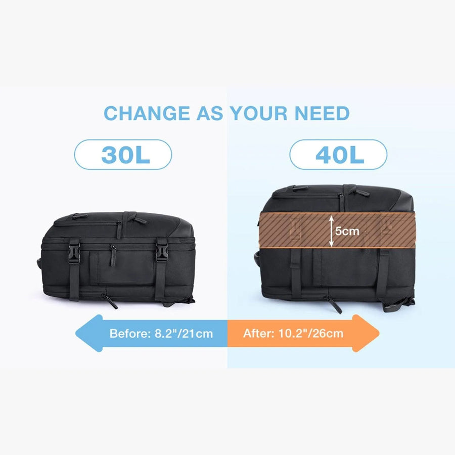 Falco 40L Expandable Airline Approved Carry On Travel Backpack - Stellarmarketstore