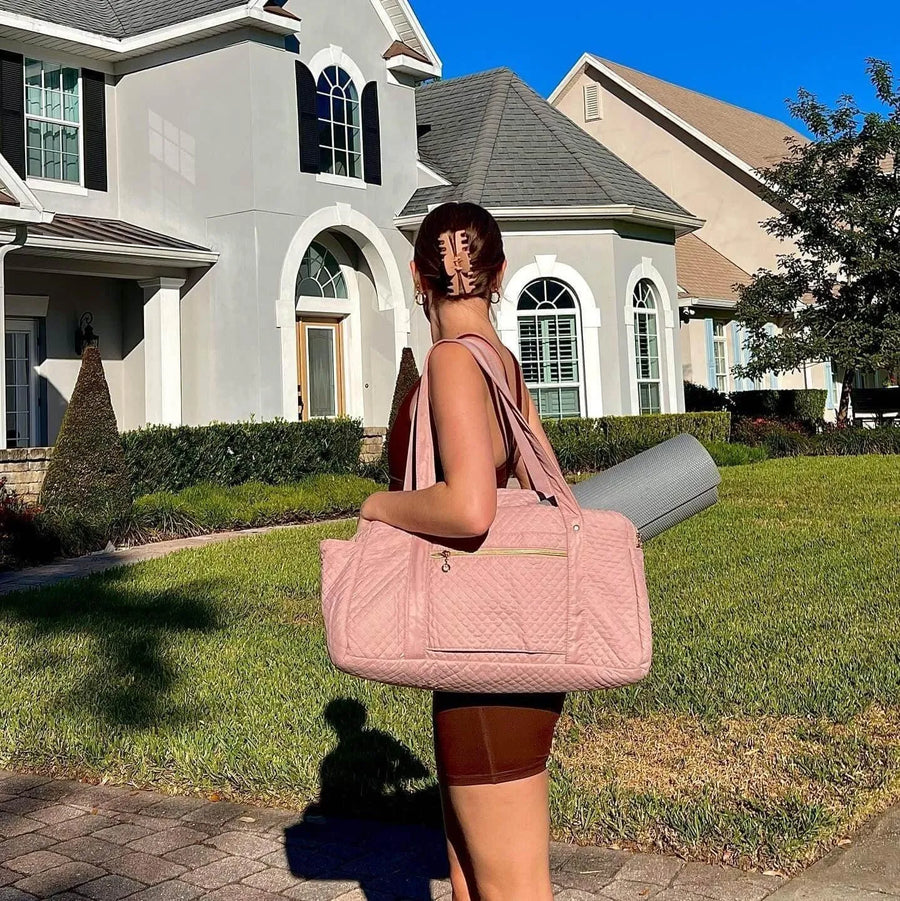 Weekender Overnight Bag Large Carry-on Bag With Shoe Bag - Stellarmarketstore